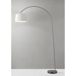 Goliath Arc Lamp Brushed Steel - Adesso -Adesso Sales GUEST fc958dbd e641 4b20 8d18 a3d682e68da4